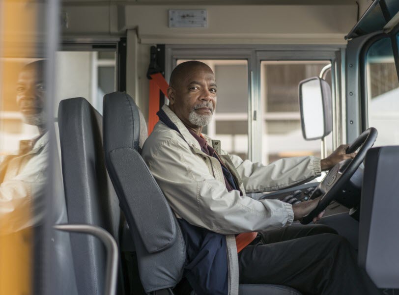 IC Bus Male Bus Driver
