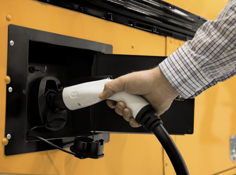 IC Bus Electric Charging Hookup