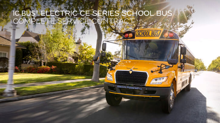 Complete Service Contract ICBus Electric CE Series School Bus